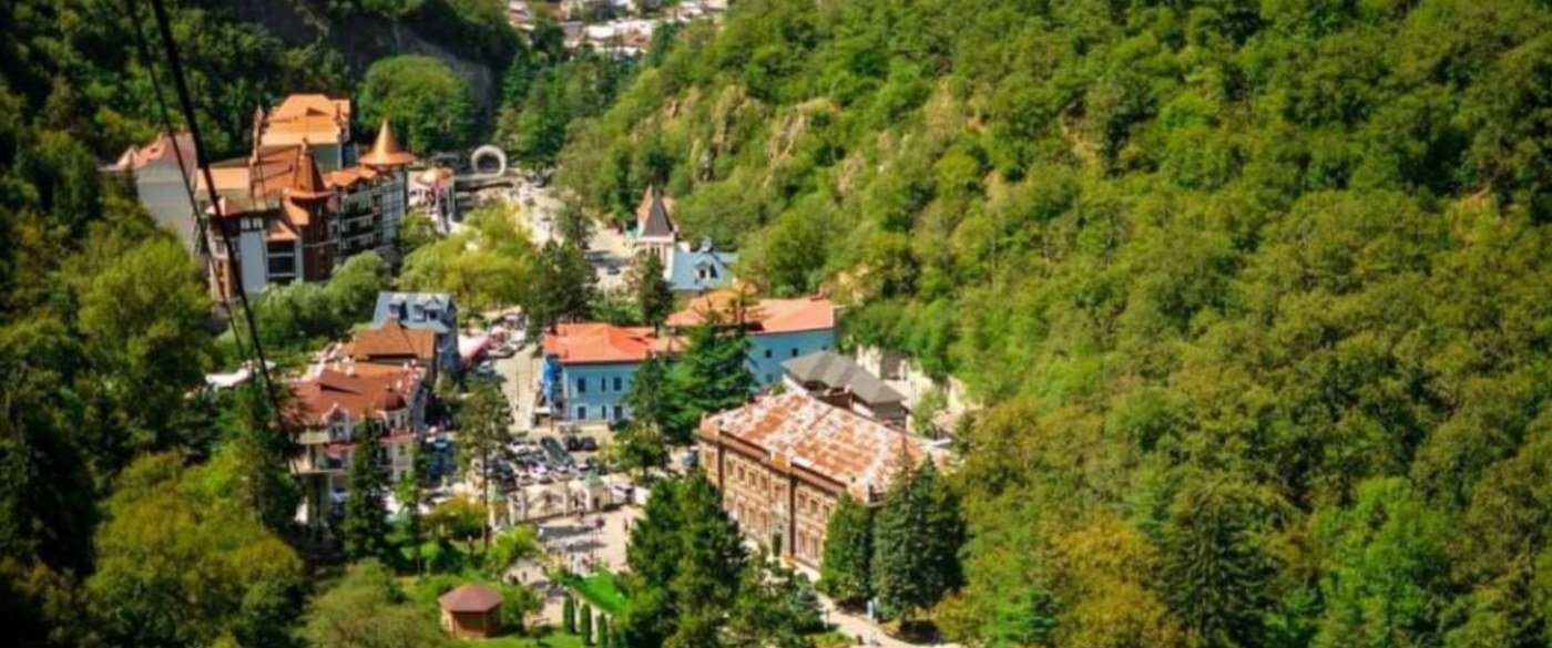 Borjomi resort town in the forest
