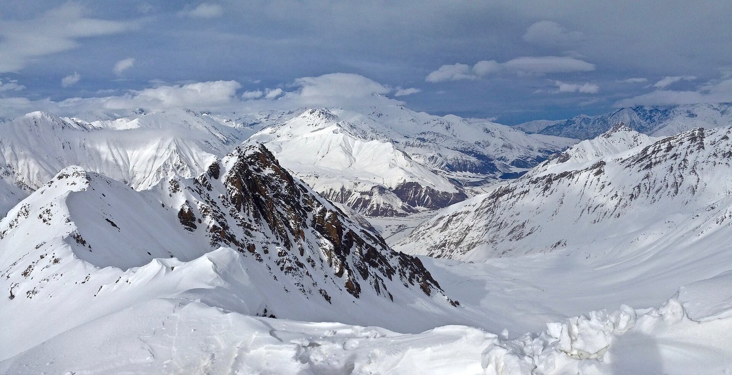 Dramatic alpine slopes of Gudauri