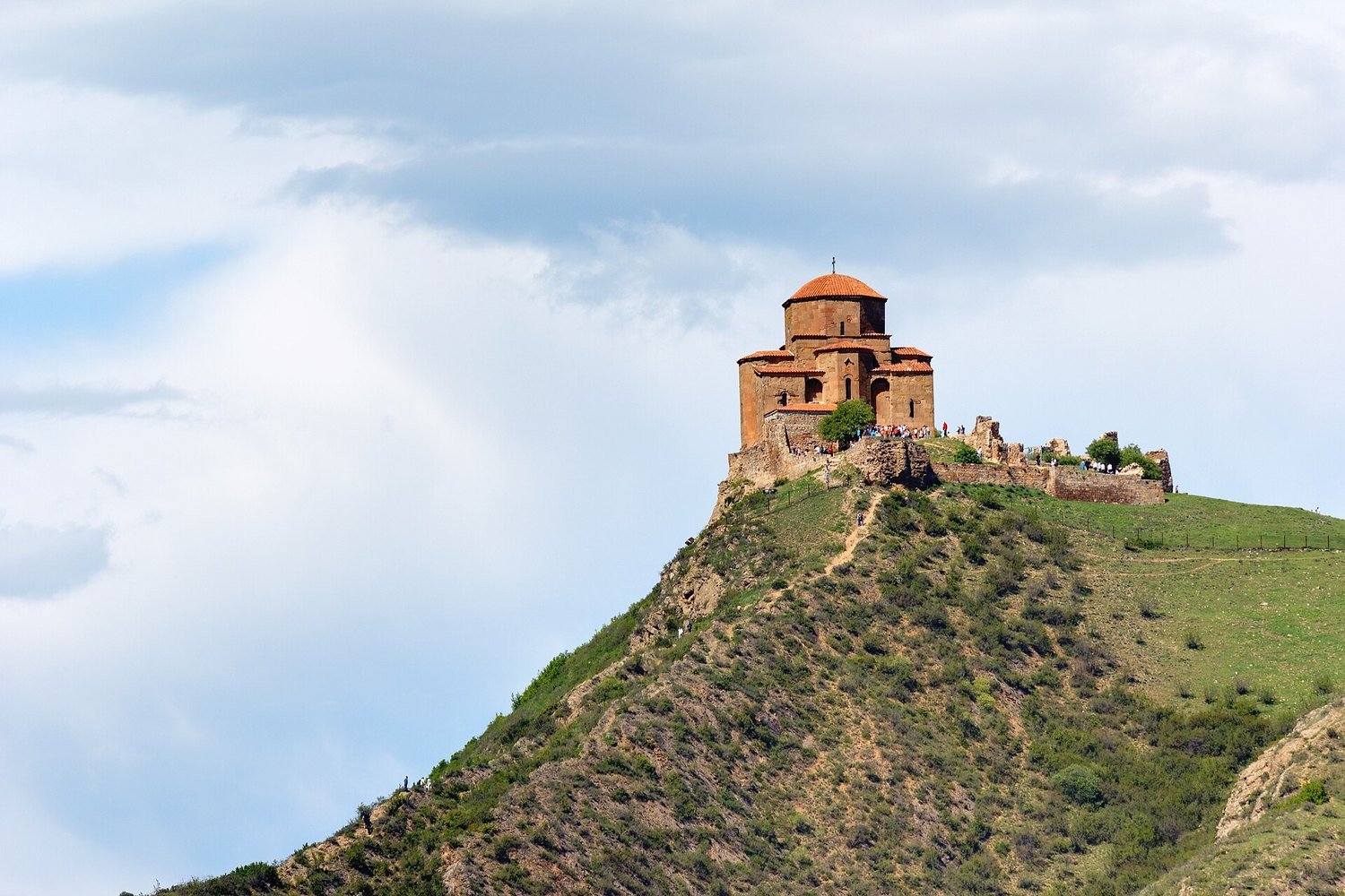 Jvari Monastery above the clouds near Mtskheta
