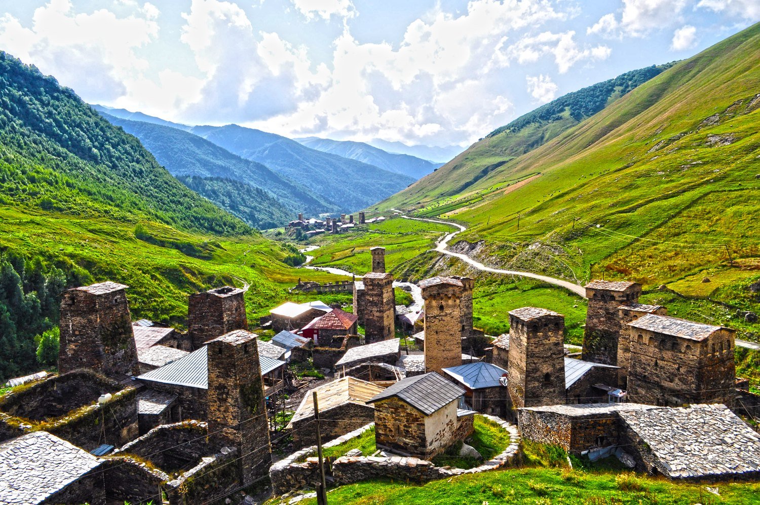 Medieval stone towers of Svaneti